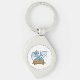 Little Blue Dragon Keychain