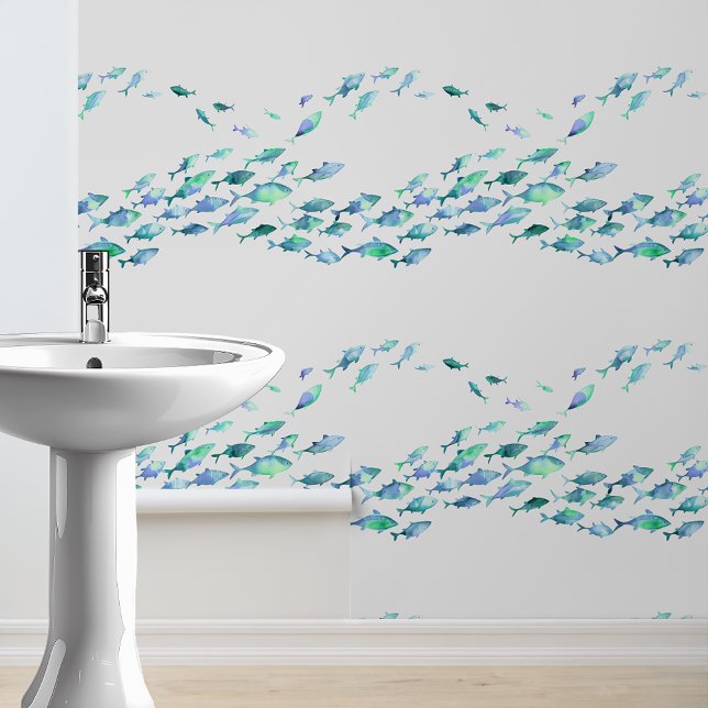  Little Blue Fish Nautical Wallpaper (Creator Uploaded)