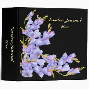 Little Blue Flowers Garden Journal Binder