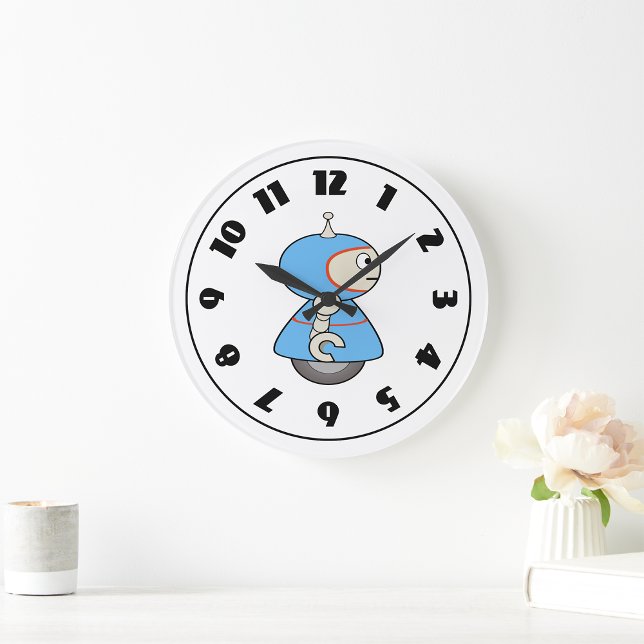 Little Blue Robot Clock (Creator Uploaded)