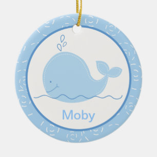 Little Blue Whale Customized Ornament