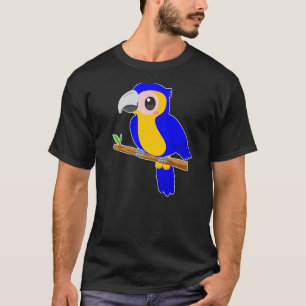 Little Blue Yellow Ara Macaw  Cute Baby Parrot Gir T-Shirt