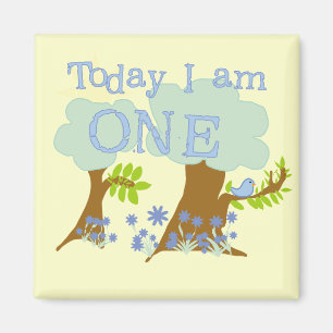 Little Bluebird 1st Birthday Tshirts and Gifts Magnet