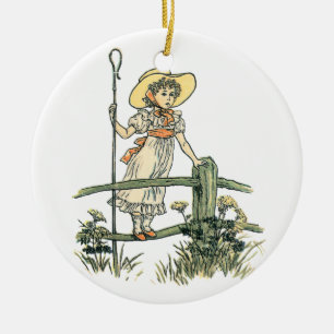 Little Bo Peep Ceramic Ornament