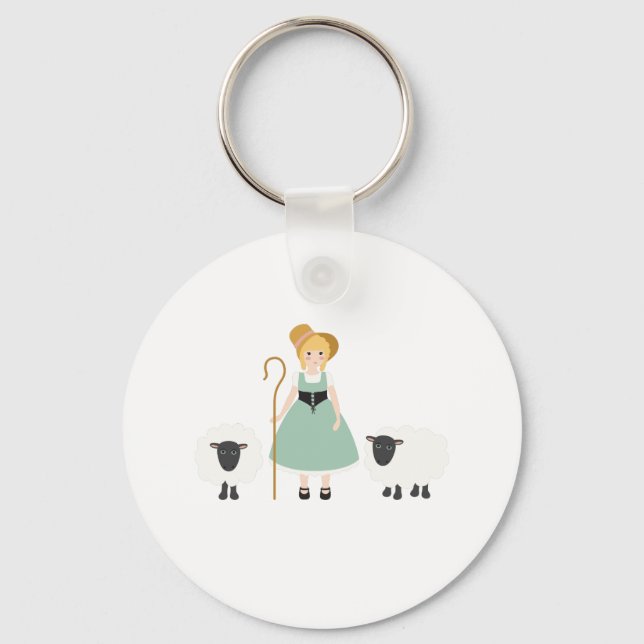 Little Bo Peep Keychain (Front)