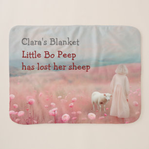 Little Bo Peep Kids' Personalized Sherpa Blanket