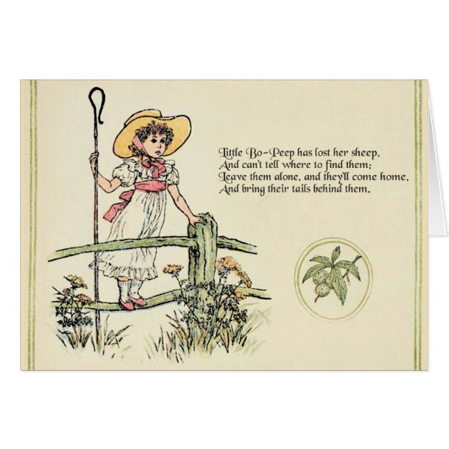 Little Bo Peep Nursery Rhyme (Devant horizontal)