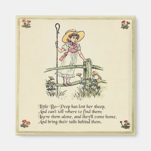 Little Bo Peep Nursery Rhyme Magnet