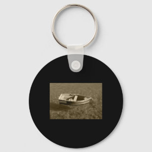 Little Boat In Shallows Lanzarote Tint Sticker Keychain