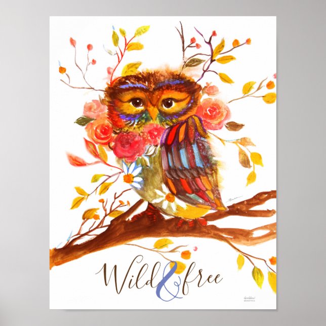 Little Boho Owl Poster (Front)
