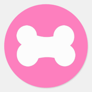 Little Bone Hot Pink 1.5" Classic Round Sticker