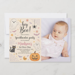 Little Boo 1er anniversaire Invitation mignonne Ha
