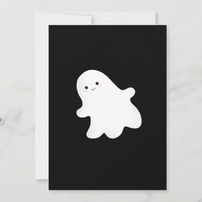 Little Boo Aesthetic Cool Style Holiday Card (Front)