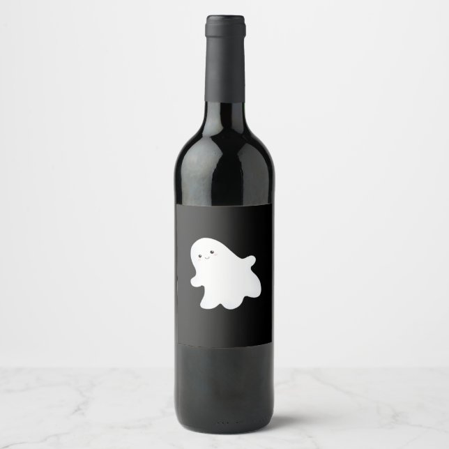 Little Boo Aesthetic Cool Wine Label (Front)