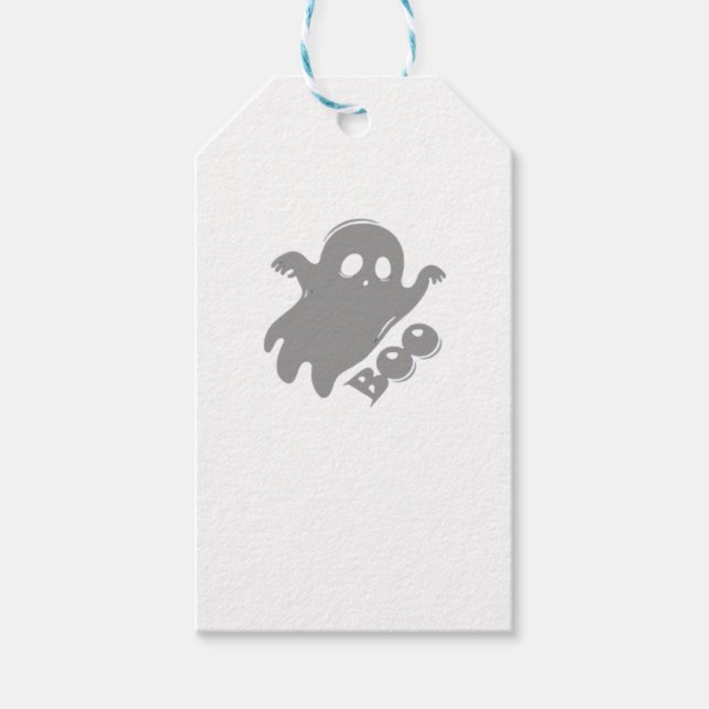 Little Boo Aesthetic Simple Gift Tags (Front)