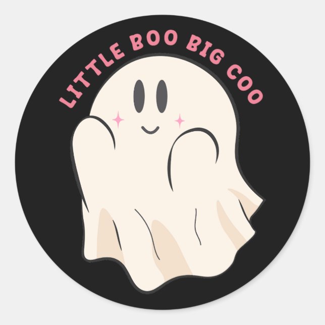 Little Boo Big Coo Sticker (Front)