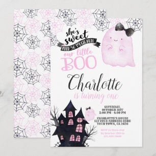 Little BOO Birthday Invitation