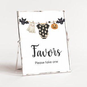 Little Boo Clothesline Baby Shower Favours Sign