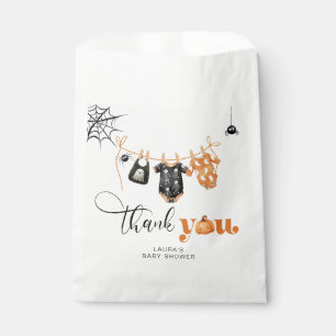 Little Boo Clothesline baby shower thank you card Favour Bag