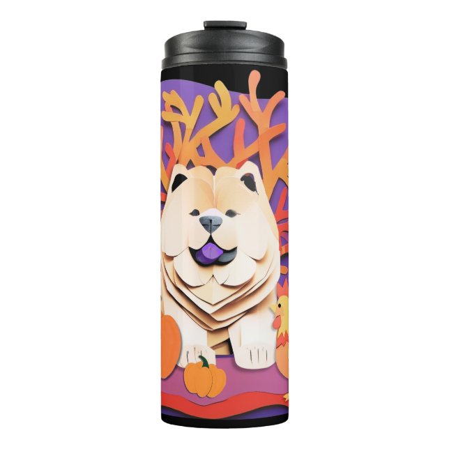 LITTLE BOO Cream Chow  CUSTOMIZE Thermal Tumbler (Front)