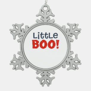 Little Boo Creative Casual Snowflake Pewter Christmas Ornament