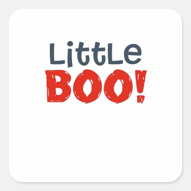 Little Boo Creative Casual Square Sticker (Front)