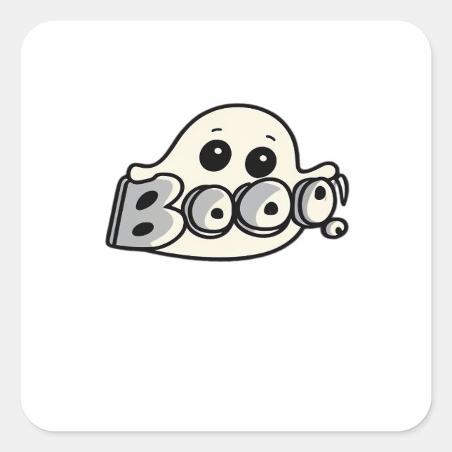 Little Boo Creative Casual Square Sticker (Front)