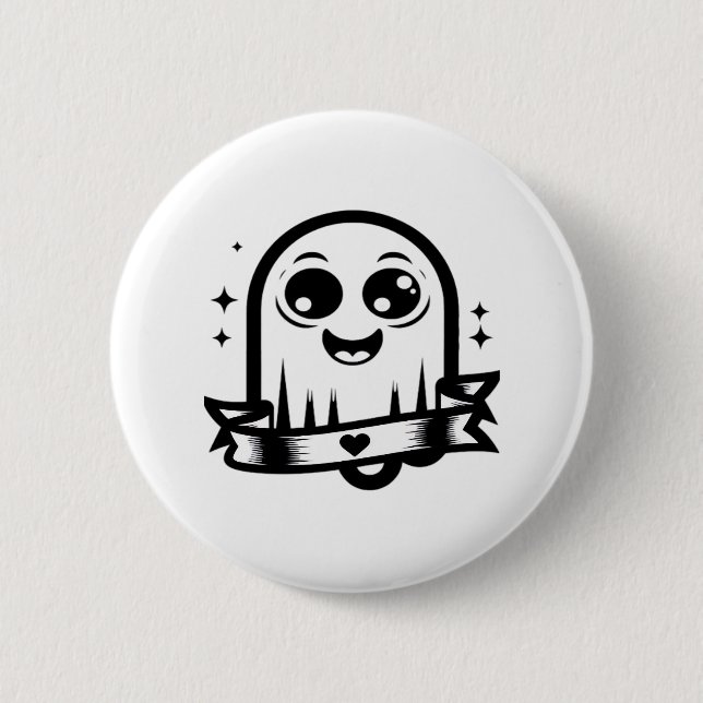 Little Boo Creative Style 2 Inch Round Button (Front)