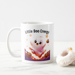 Little Boo Energy Halloween Mug with Quote
