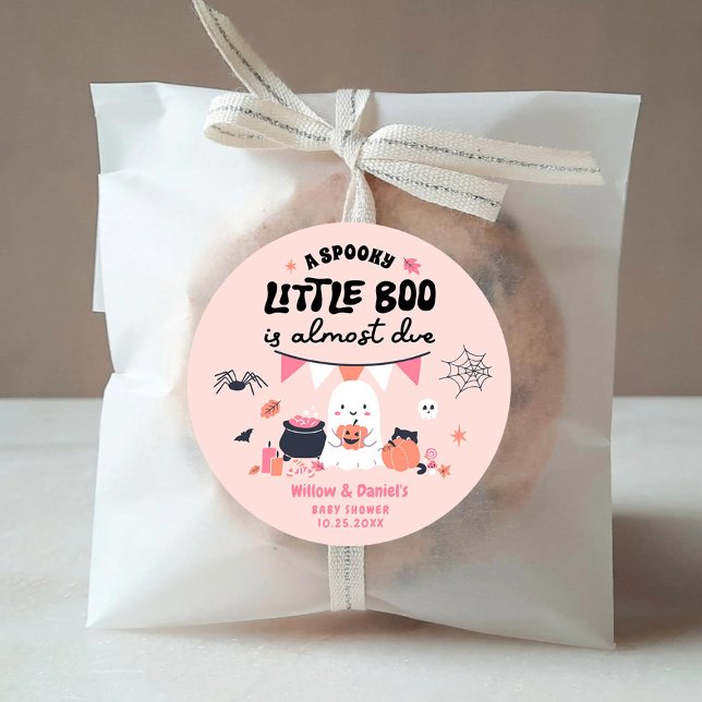 Little Boo est presque dû Stickers Baby shower (Créateur téléchargé)