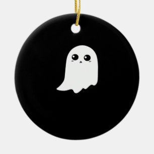 Little Boo Funny Meme Design Ceramic Ornament