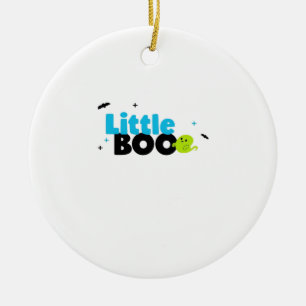 Little Boo Funny Retro Ceramic Ornament