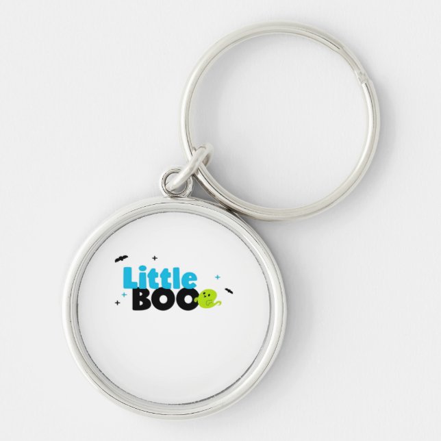 Little Boo Funny Retro Keychain (Front)