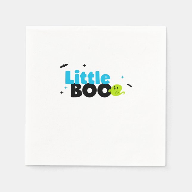 Little Boo Funny Retro Napkin (Front)
