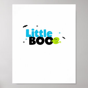 Little Boo Funny Retro Poster