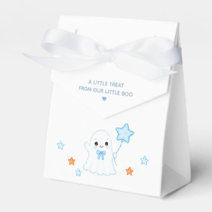 Little Boo Ghost Blue Halloween Baby Shower Favor Box