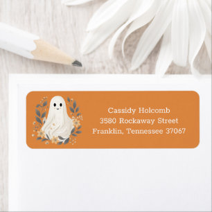 Little Boo Ghost Halloween Baby Shower Address
