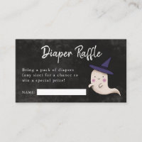Little Boo Girl Baby Shower Diaper Raffle