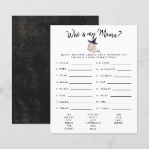 Little Boo Girl Who Is My Mama Baby Shower Game
