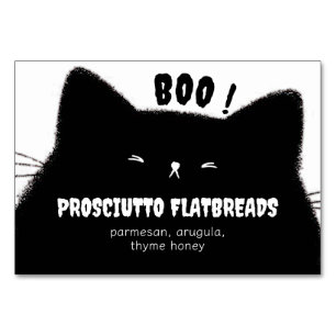 Little Boo Halloween Baby Shower Buffet Food Name  Table Number