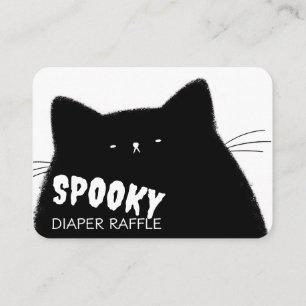 Little Boo Halloween Baby Shower Diaper Raffle  Enclosure Card