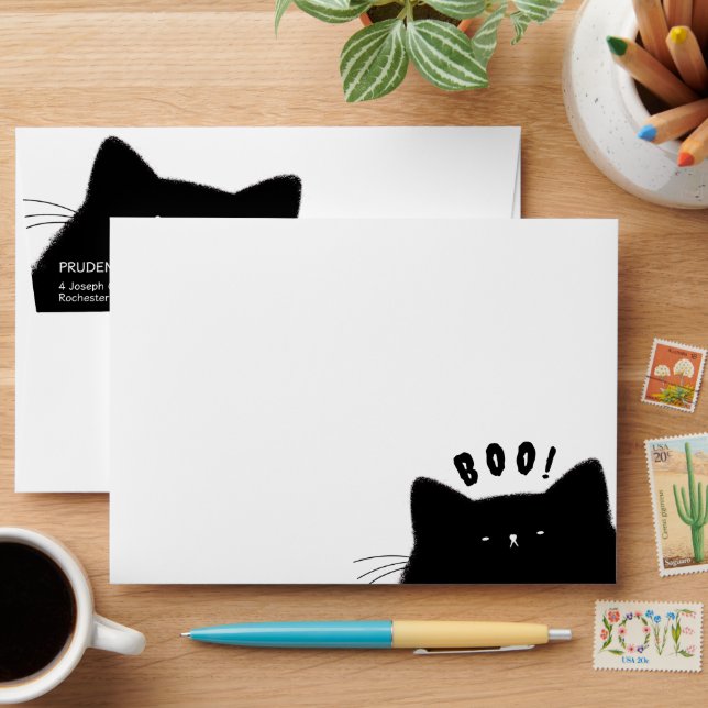 Little Boo Halloween Baby Shower Envelope (Desk)