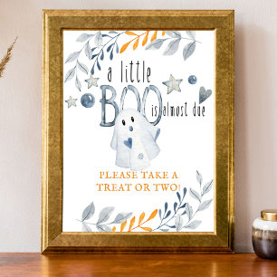 Little Boo Halloween Baby Shower Favour Poster