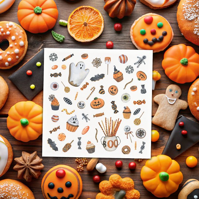 Little Boo Halloween Baby Shower Napkin (Creator Uploaded)