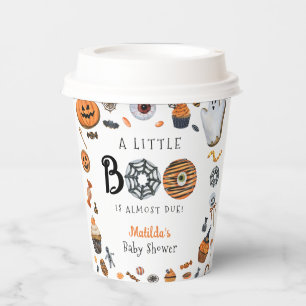 Little Boo Halloween Baby Shower Paper Cups