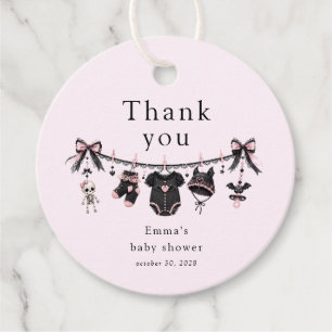 Little Boo Halloween Baby Shower Thank You Favour Tags