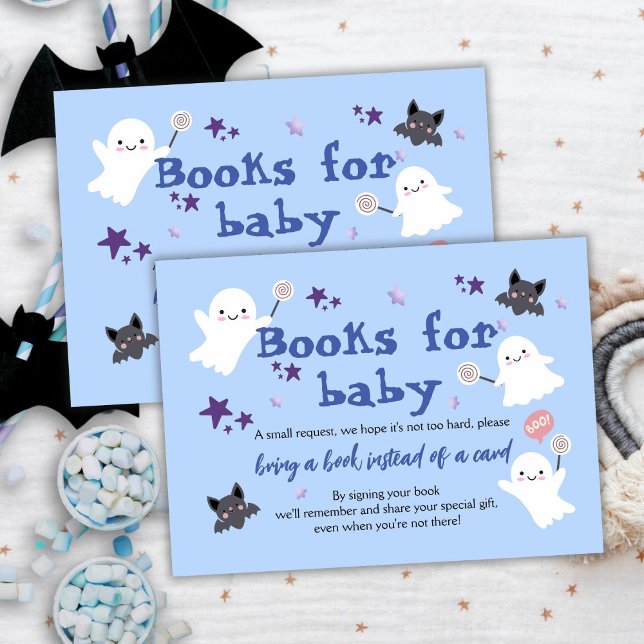 Little Boo Halloween Boy Books for Baby Request Enclosure Card (Creator Uploaded)