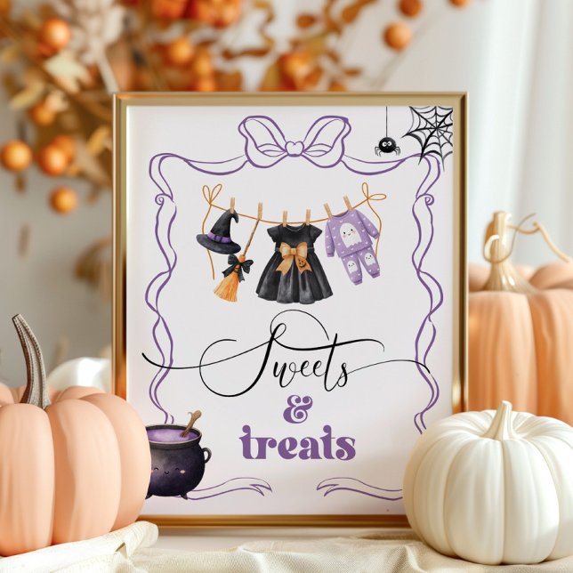 Little Boo halloween Clothesline Sweets and Treats Poster (Creator Uploaded)