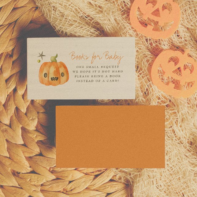 Little Boo Halloween Pumpkin Books For Baby Enclosure Card (Creator Uploaded)