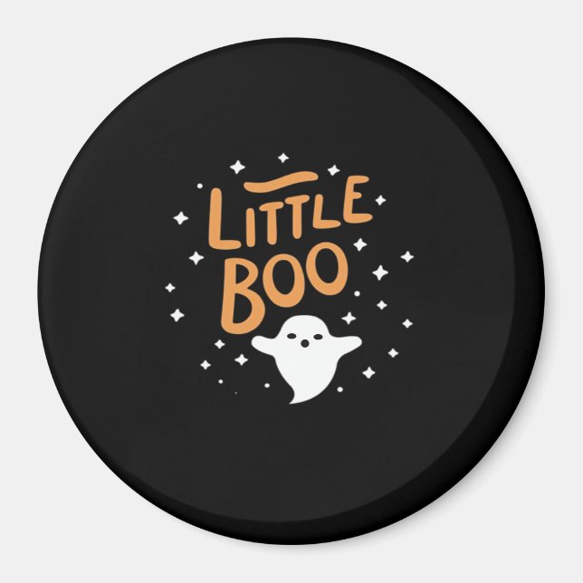 Little Boo, Happy Halloween Vintage Classic Magnet (Front)